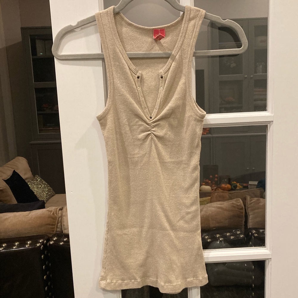 Gold shimmer tank